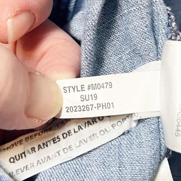 J. Crew Point Sur Wide Leg Tailored Indigo Jumpsuit 2 chambray denim minimalist - Picture 10 of 14